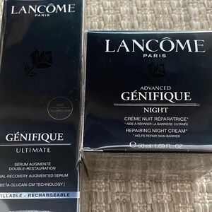 Lancome Genifique Night Serum - Black and Silver